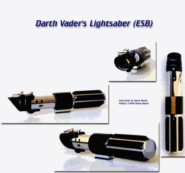 Several views of Vader's saber